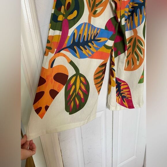 Farm Rio for Anthropologie Cropped Wide-Leg Pants - Picture 7 of 15